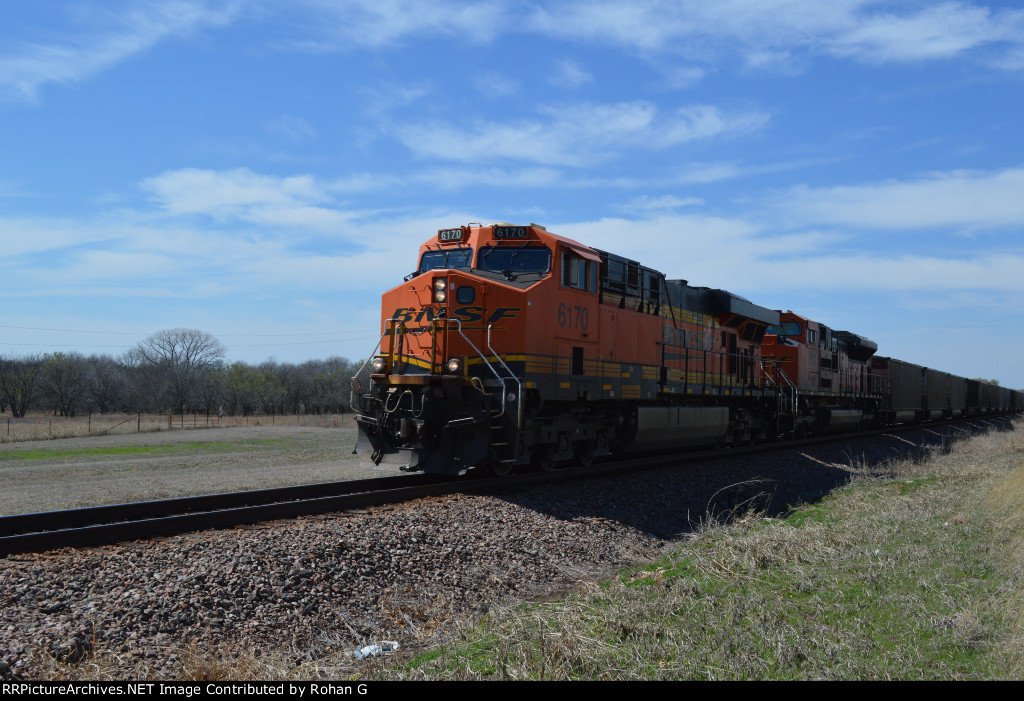 backlit BNSF 6170 approaches